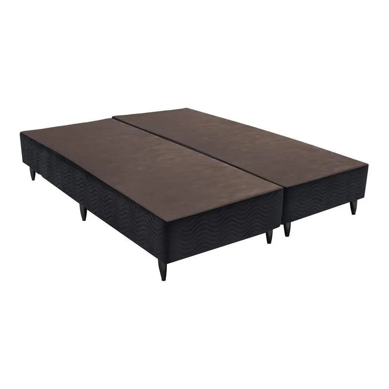 Base Camurça Preto King (193X203X30) Ortobom