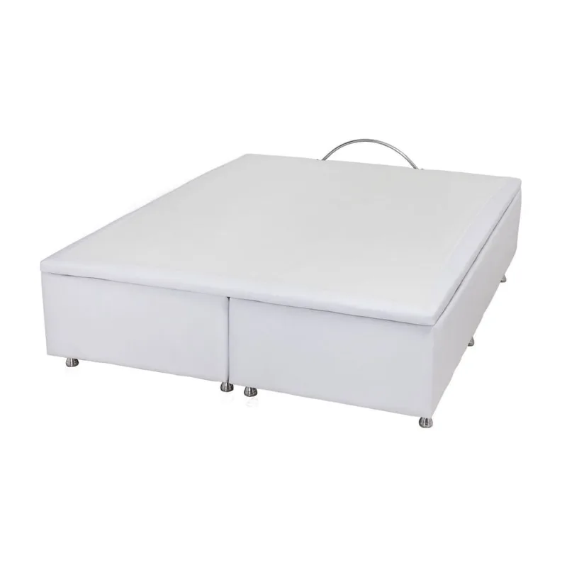 Base Baú Branco Casal (138x188x39) - Ortobom - Multimóveis