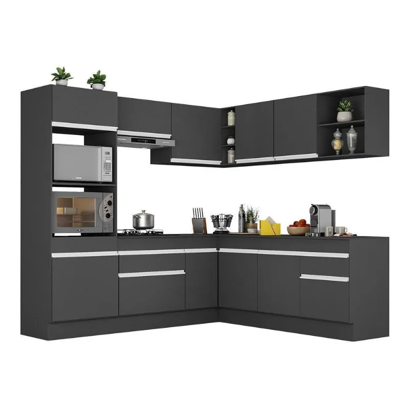 Armário De Cozinha Completa De Canto V2080 Branco
