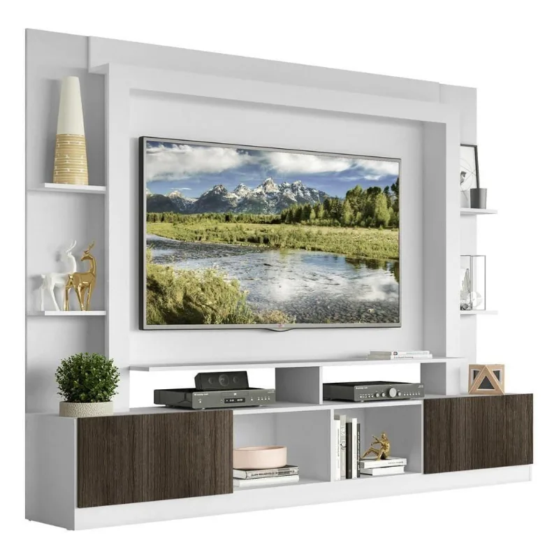 Estante Com Suporte 65" E 2 Portas Oslo MultimóveisV3386 - Multimóveis