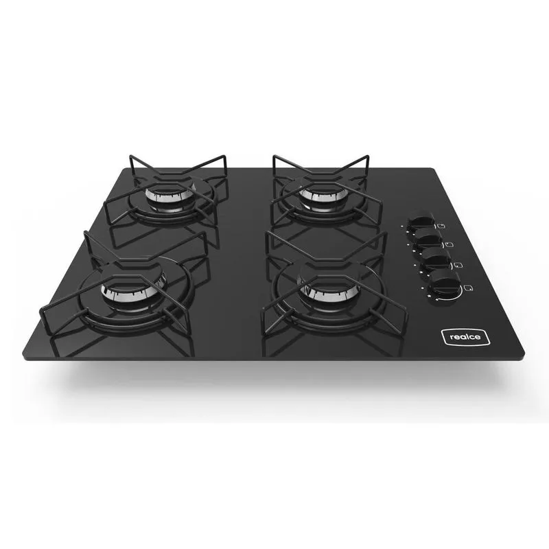 Cooktop 4 Bocas A Gás Realce Bivolt Cr214 Preto