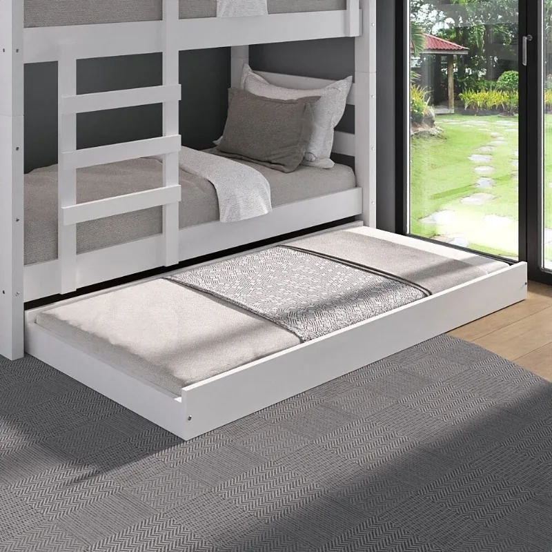 Cama Auxiliar Solteiro para Colchão 78 x 188cm Multimóveis CR35091 Branco - Multimóveis