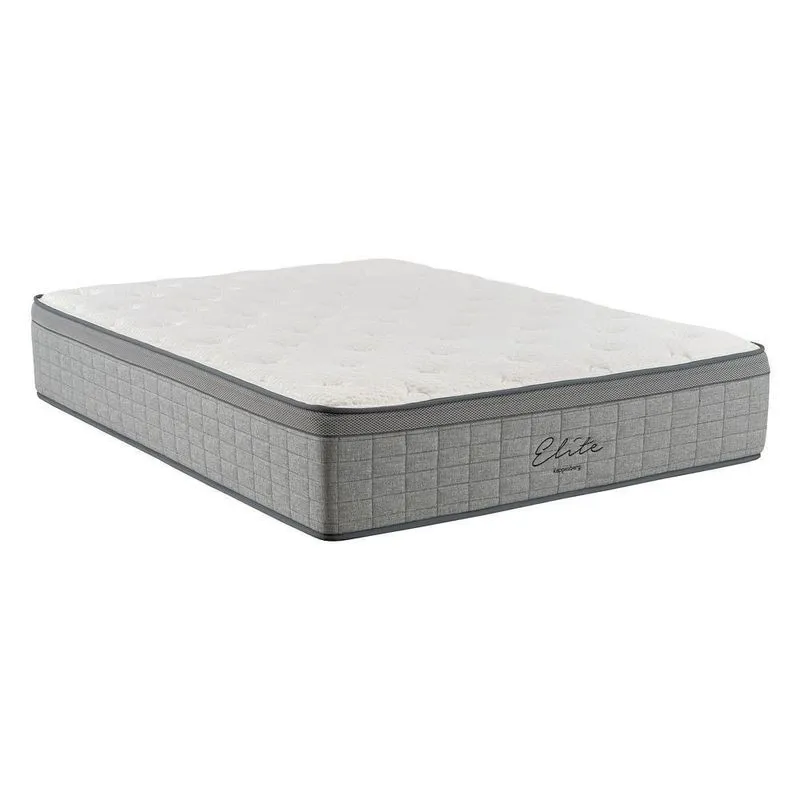 Colchão King Molas Ensacadas Elite Pillow Euro In (193x203x35) Kappesberg Cr421c Branco/cinza Branco/cinza