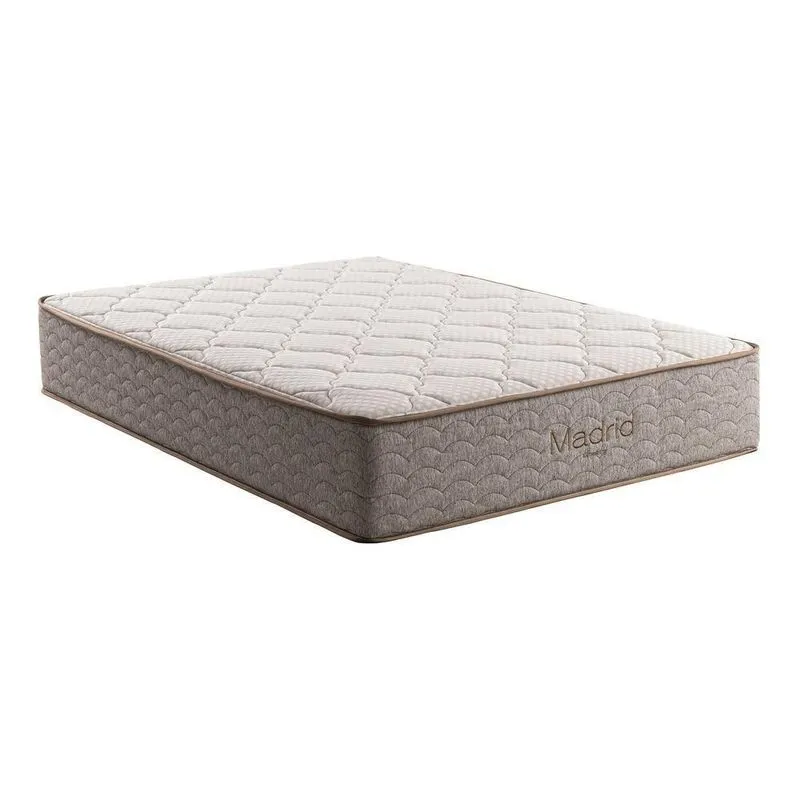 Colchão Casal Molas Ensacadas Madrid Pillow Euro In (138x188x30) Kappesberg Cr429c Branco/cinza Branco/cinza