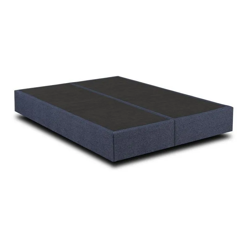 Base Sommier Box Bipartido Queen (158x198x25) Kappesberg Cr35173 Azul Azul