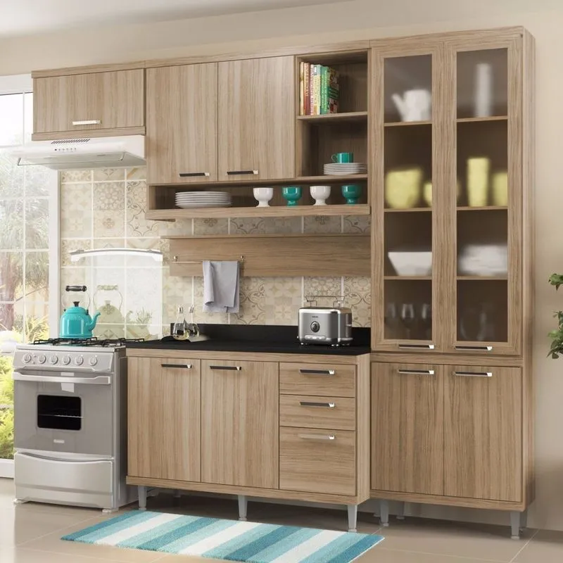 Cozinha Completa 6 Peças Sicília S9T Multimóveis Argila