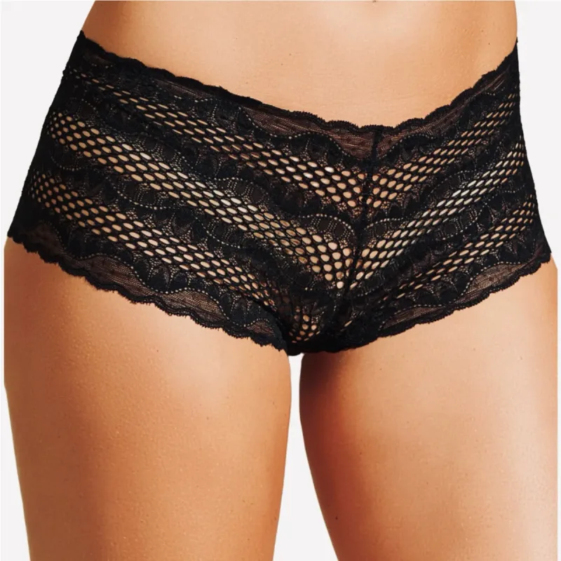 Tanga Caleçon Rendada Triangular Recco Branca G