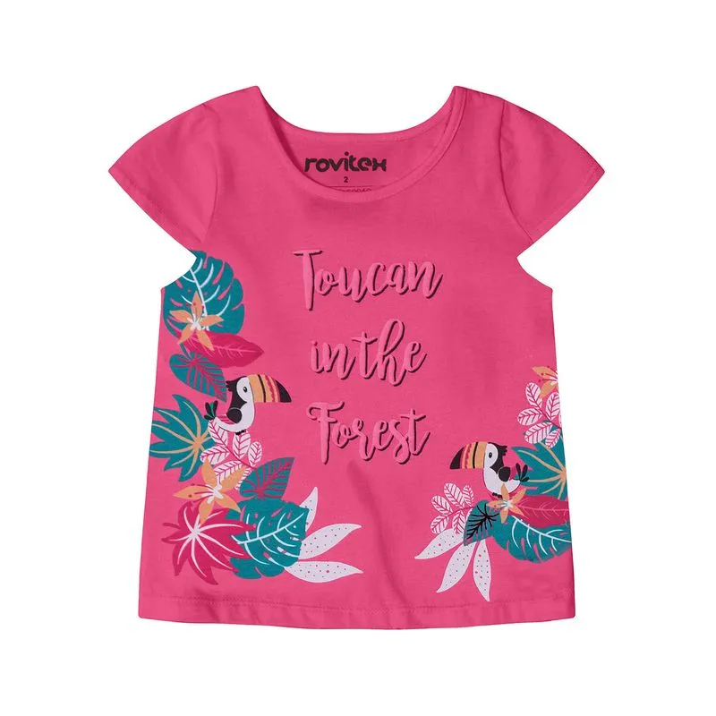 Blusa Rovitex Kids Feminino Rosa 2