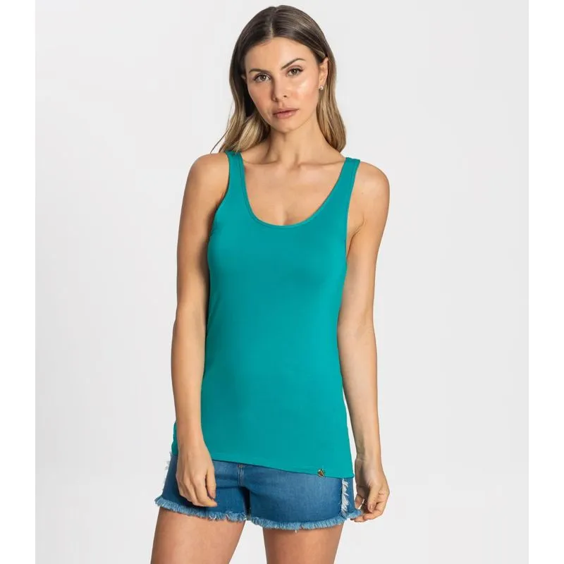Regata Viscotorcion Feminina Rovitex Básicos Verde P