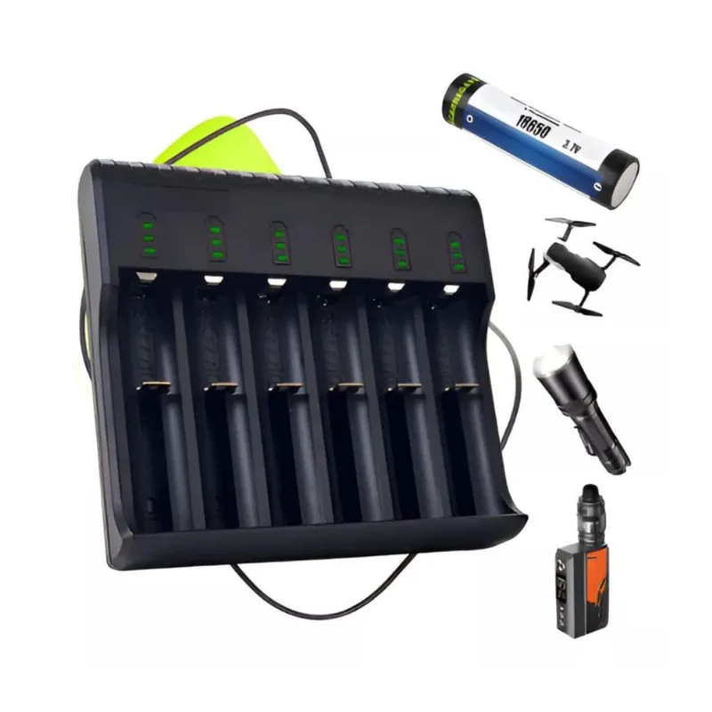Carregador Inteligente Bateria 18650 14500 16340 3,7V/4,2V