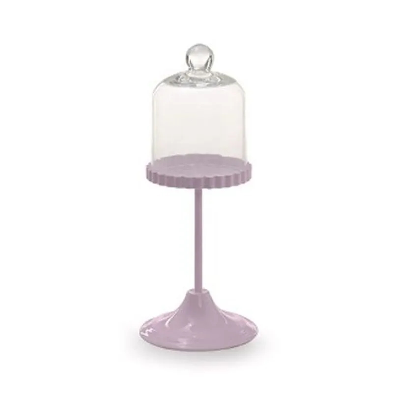 Cake / Solitário Onda Alto Com Cúpula Pequeno Rosa - 1 Pacote Com 4 Un