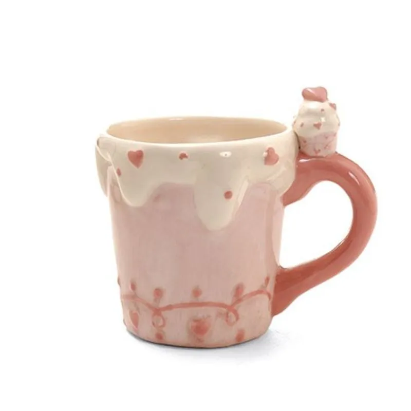 Cerâmica Sweet Heart / Caneca Coração Rosa Pequeno