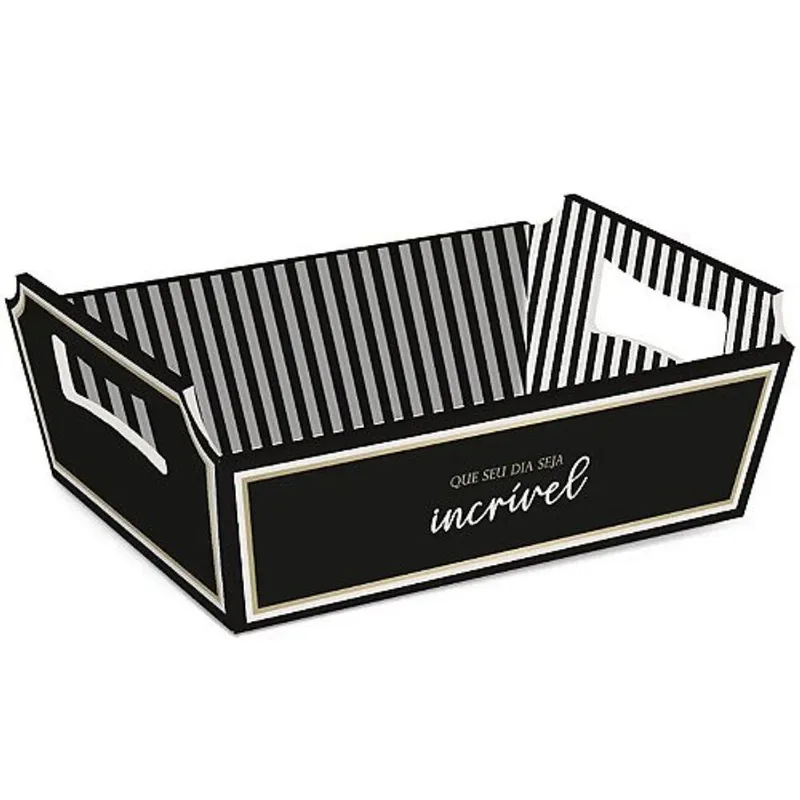 Kit Cesta De Cartão Maison G 33x23,5x10,5cm - 10 Un