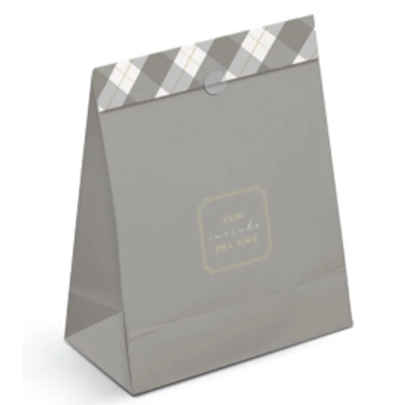 Kit Saco De Papel Para Presente P 22x15x7cm Trevor - 10 Un
