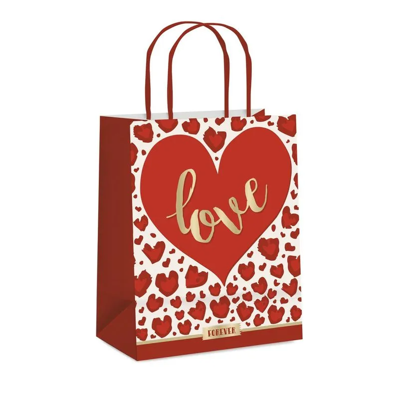 Sacola Papel My Love M 26x19,5x9,5 - Packpel