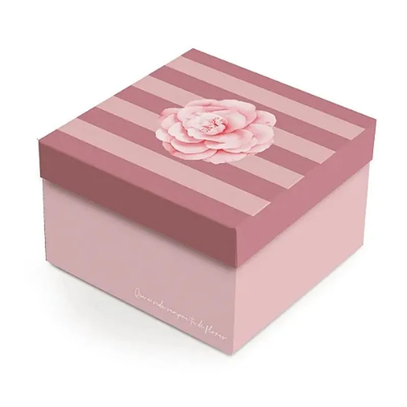 Kit Caixa Quadrada Camélia P 20x20x10cm - 10 Un