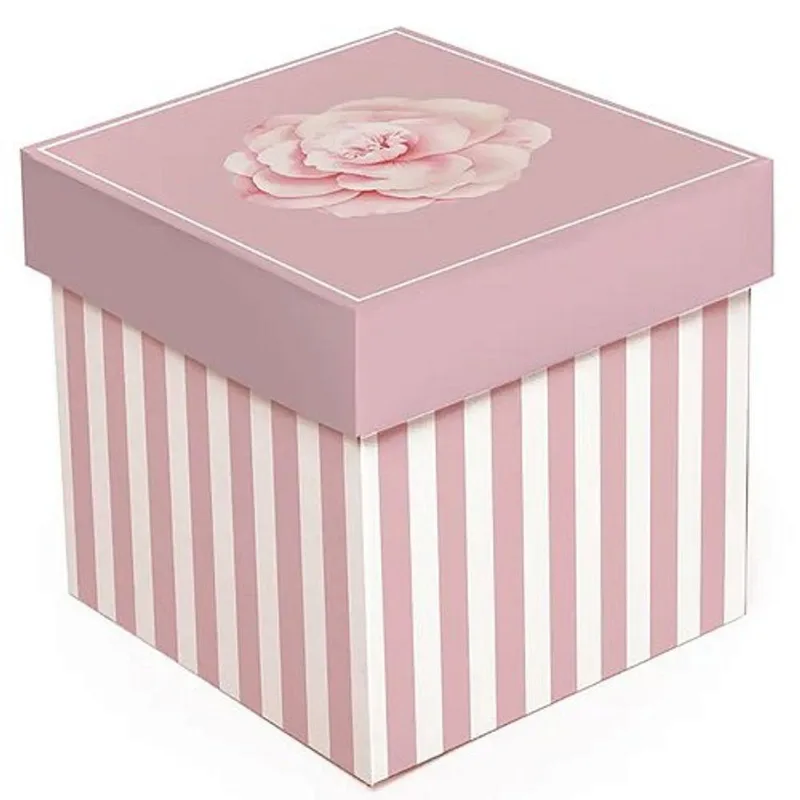 Kit Caixa Cubo Camélia P 13x13x13cm - 10 Un