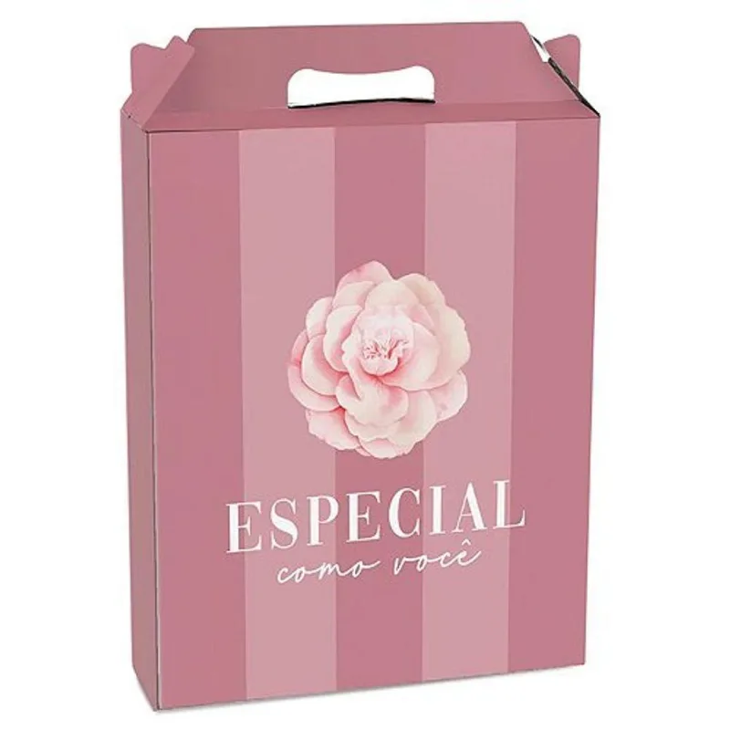 Kit Caixa Maleta Retangular Vertical Camélia P 15x6x18cm - 10 Un