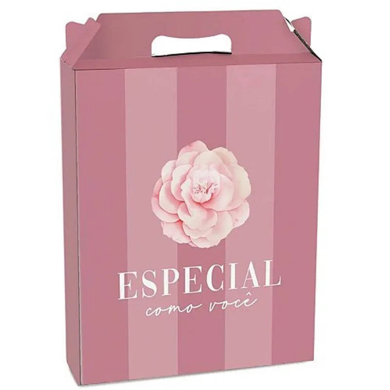 Kit Caixa Maleta Retangular Vertical Camélia M 18x7,5x21cm - 10 Un