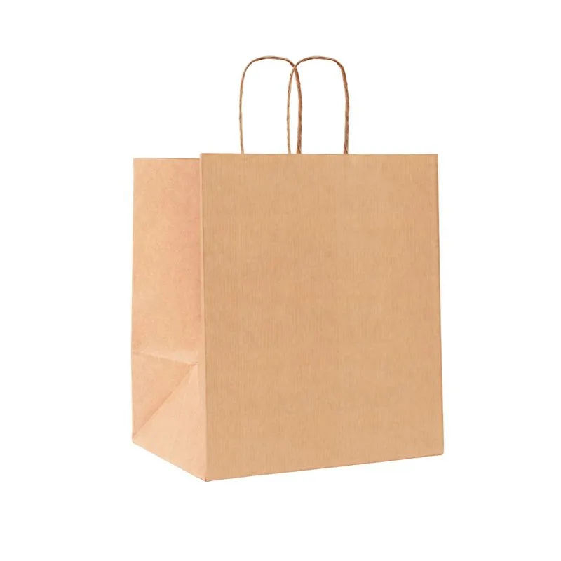 Sacola de Papel Fundo Largo Kraft MG 28X27X20cm 10 Unidades CROMUS