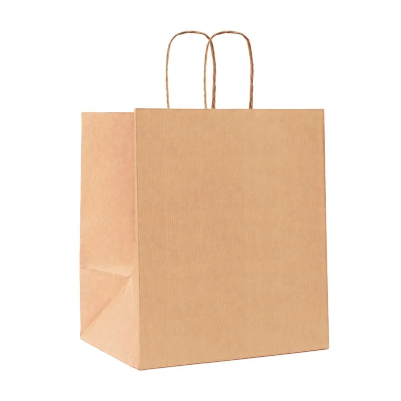 Sacola de Papel Fundo Largo Kraft EXG 38,5X35,5X21,5cm 10 Unidades CROMUS