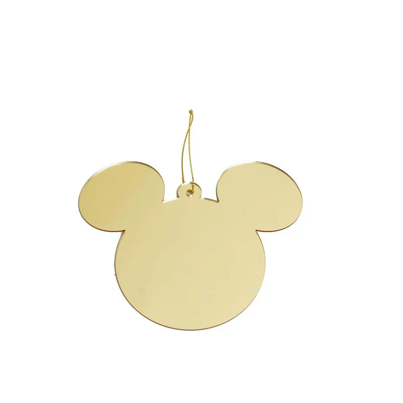 Pingente Mickey Espelhado Ouro 12cm