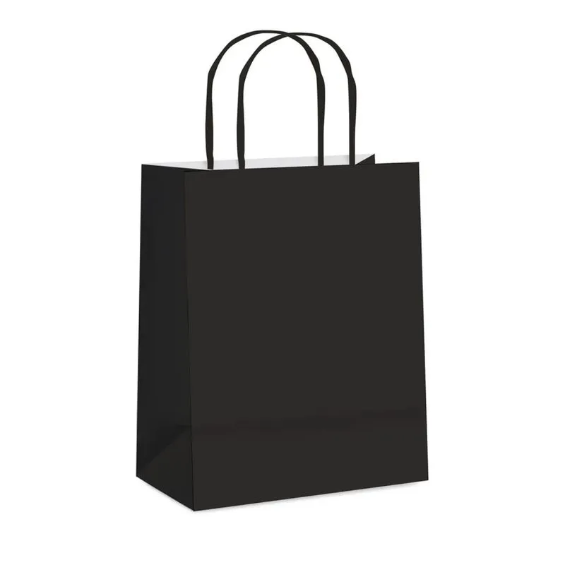 Sacola de Papel para Presente P Preto - Cromus
