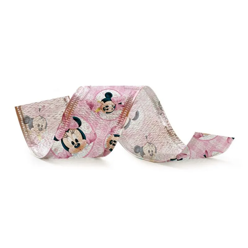 3 Fitas P/Embalagem Presente Minnie Disney 14Mmx9,14 M
