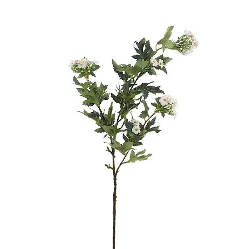 Folhas Decorativas Permanentes - Pick Folhagem E Flores 76cm Rosa Claro - 1 Haste