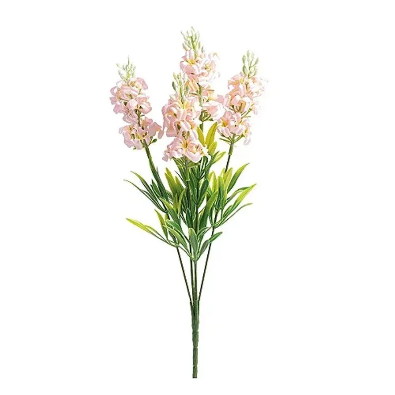 Flores Decorativas Permanentes - Buquê Trilio X5 35cm Rosa - 6 Buquês