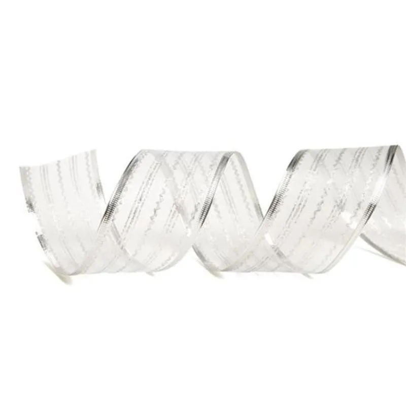 Fita Voal Prata 3,8 cm x 9,14 mts