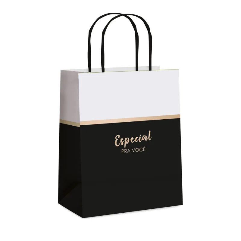 Sacola de Papel Cromus Maison 26x19,5x9,5 M SACOLA PAPEL CROMUS ROYAL 26x19,5x9,5 M