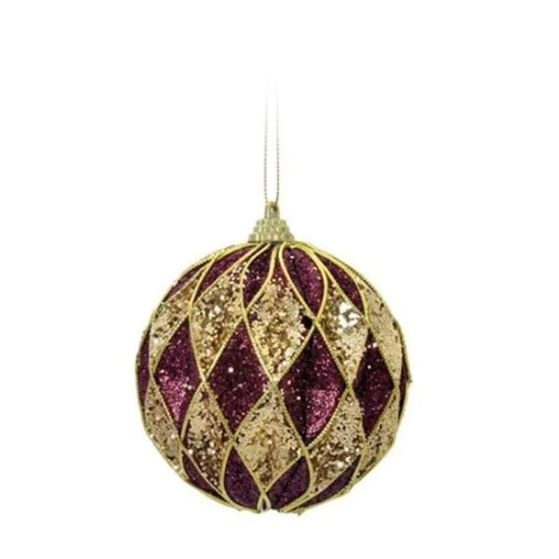 Bola Gomos Vermelho e Ouro 8 cm