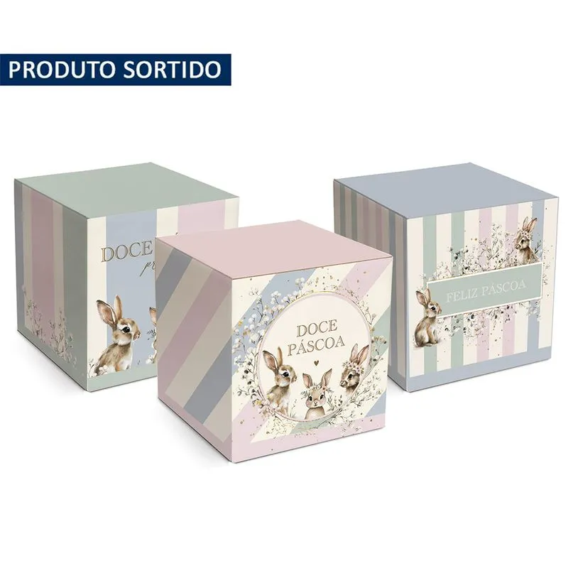 Caixa Cubo Pop Doce Páscoa 7x7x7cm Sortida Un - Cromus