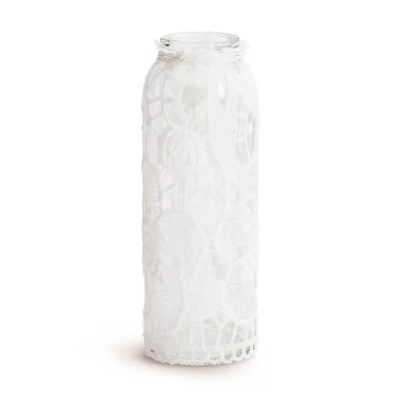 Cromus Casamento Romântico - Vaso Rendado Pequeno 02 unidades