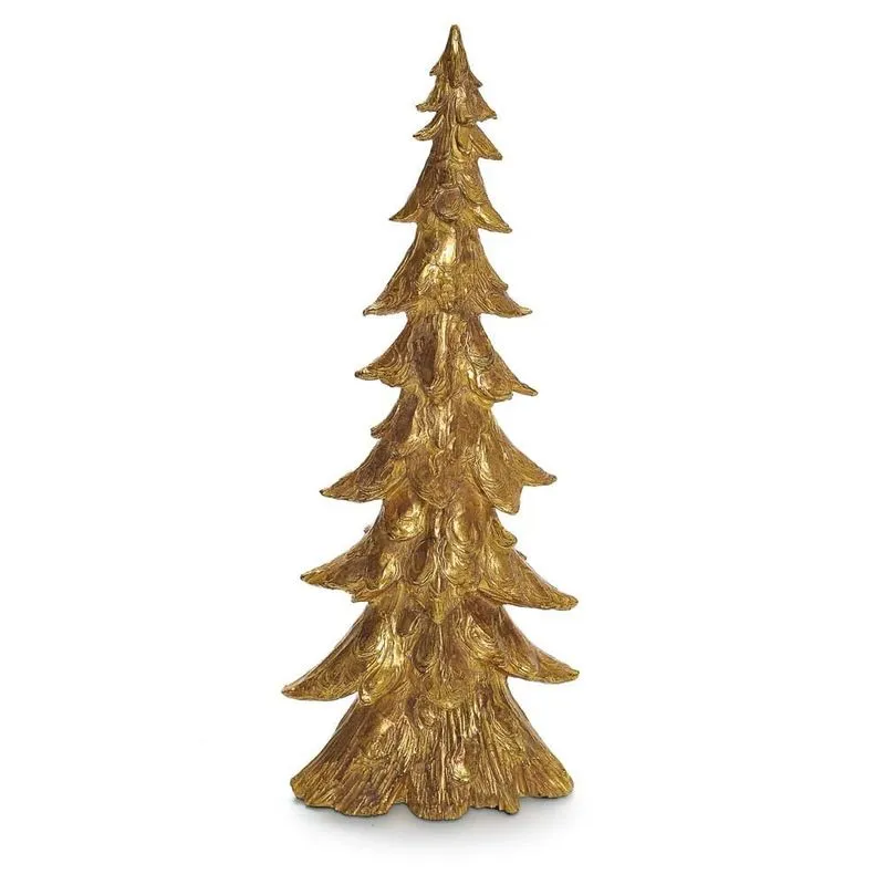 Árvore de Natal Pinheiro Decoração Metal Dourado