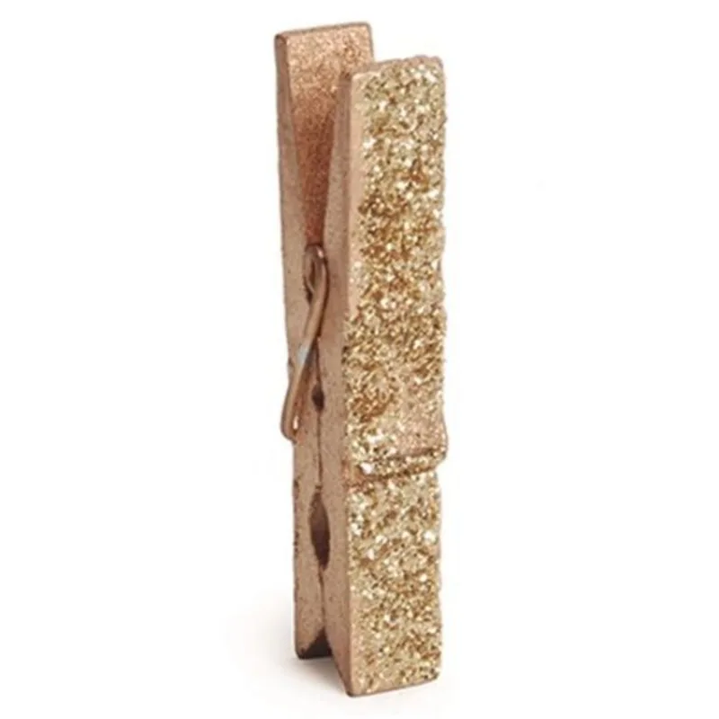 Prendedor Glitter Ouro