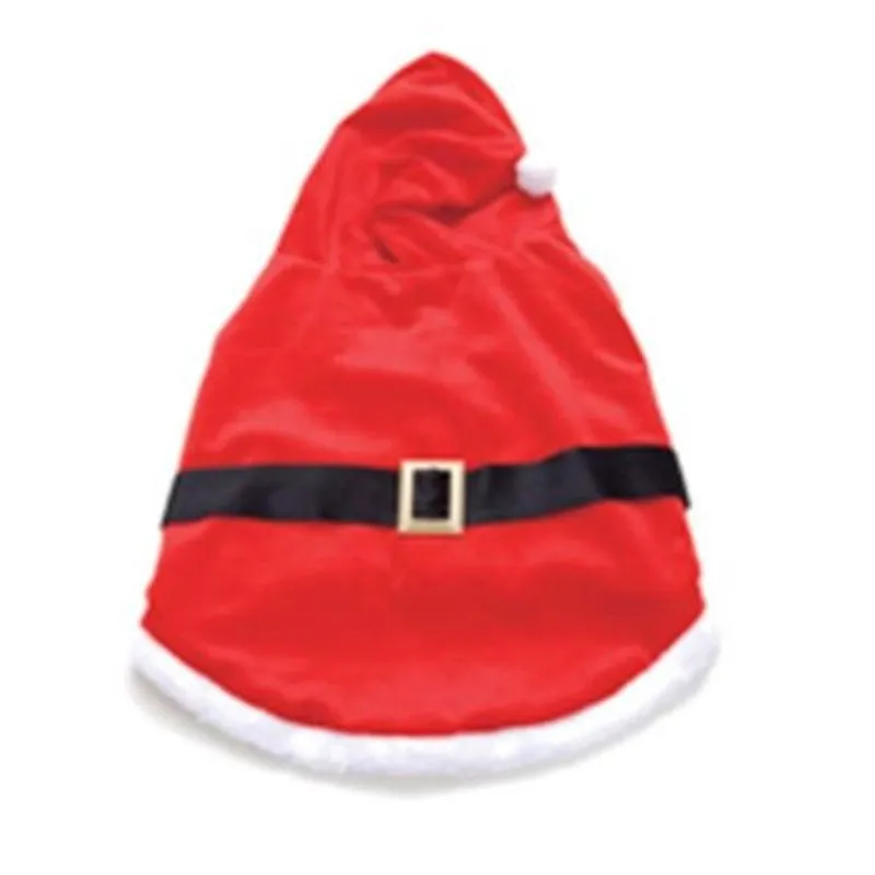 Roupa Pet com Capuz Vermelho e Branca Tamanho G (Pet Mania) - 6 Unidades