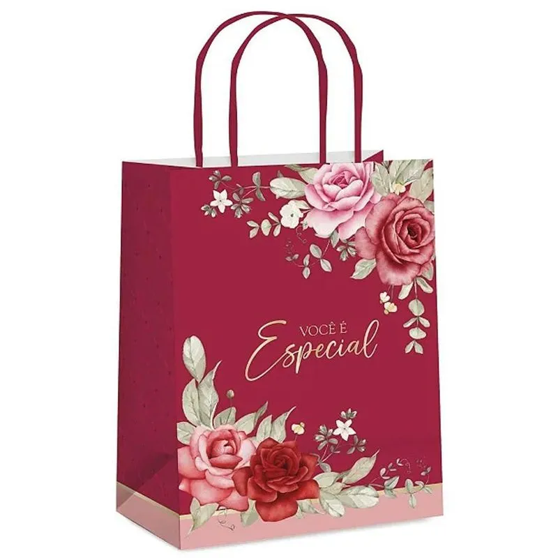 Sacola Papel Julieta M 26x19,5x9,5 - Packpel