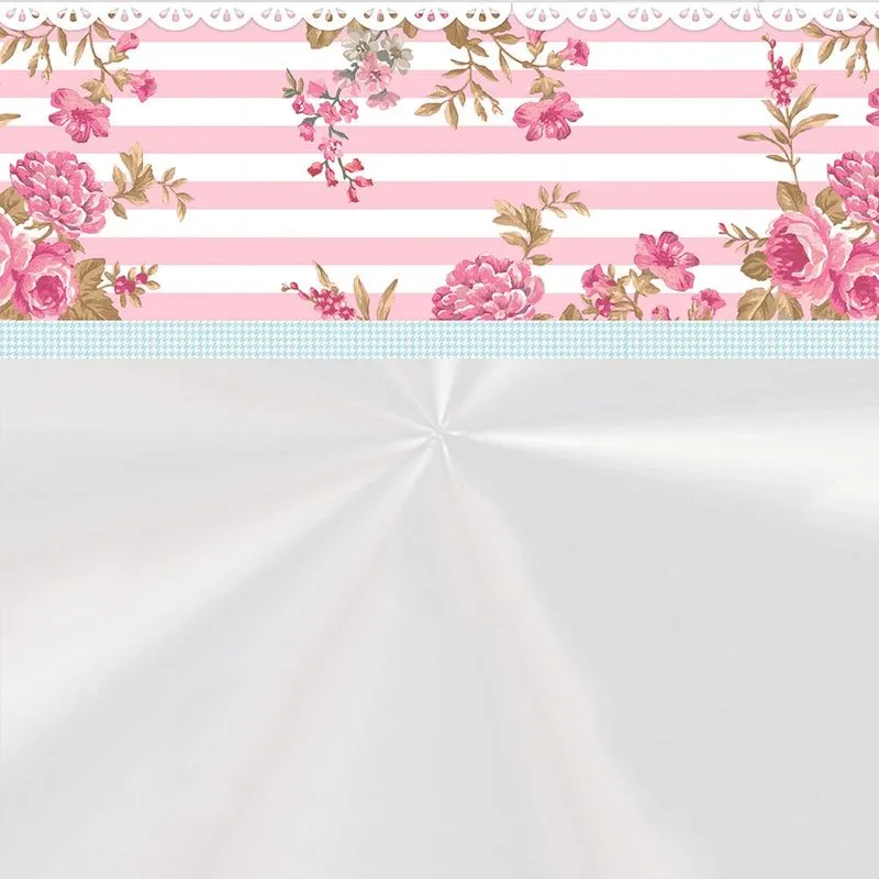 Saco Poli Cesta Decorado 72cmx90cm Cromus Bella Rosa Com 25 Unidades