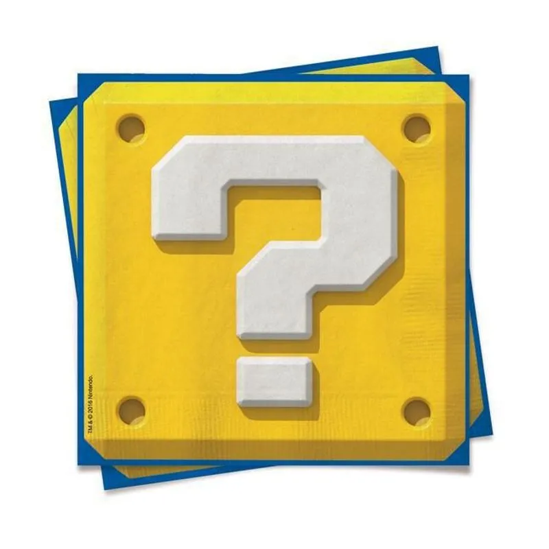 Guardanapo Super Mario Jogo Com 20 Unidades