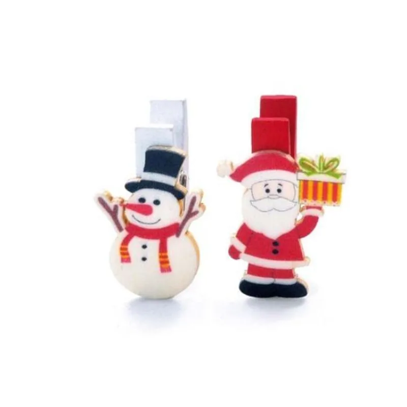 Prendedor Boneco Neve e Noel