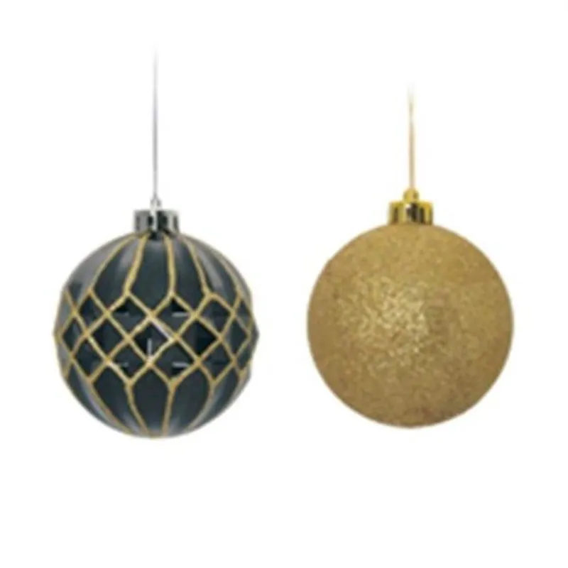 Bola Decorada e Ouro 10 cm