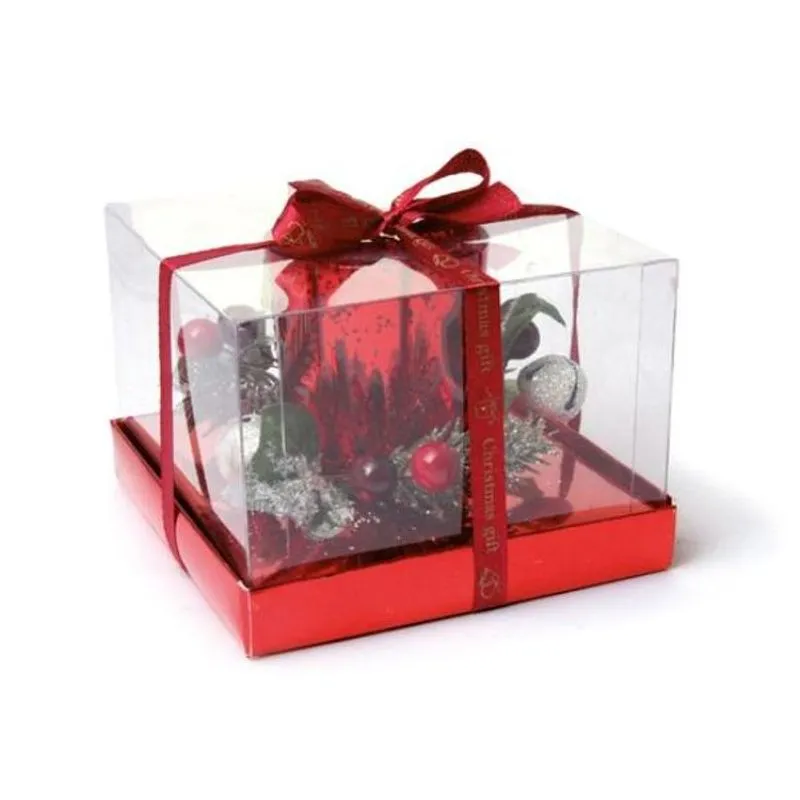 Porta Vela Fosco Vermelho Tamanho P (Porta Velas em Vidro) - 12 Unidades
