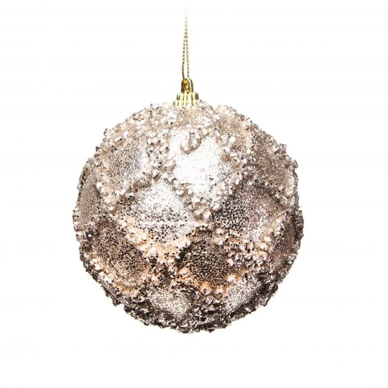 Bolas De Natal 6 Pçs 10Cm Dourado