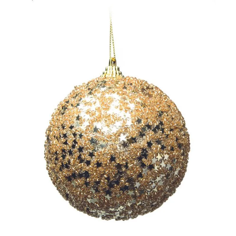 Bolas De Natal 6 Pçs 10Cm Dourado