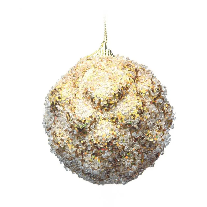 Bolas De Natal 6 Pçs 10Cm Dourado