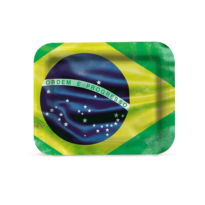 Bandeja Papelão Decorativa Brasil 41cm x 34cm unidade Cromus