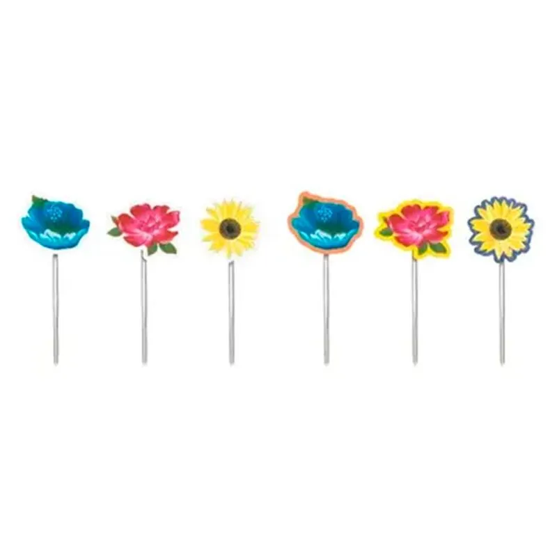 Pick Decorativo para Docinhos Flores Arraial c/12 - Cromus