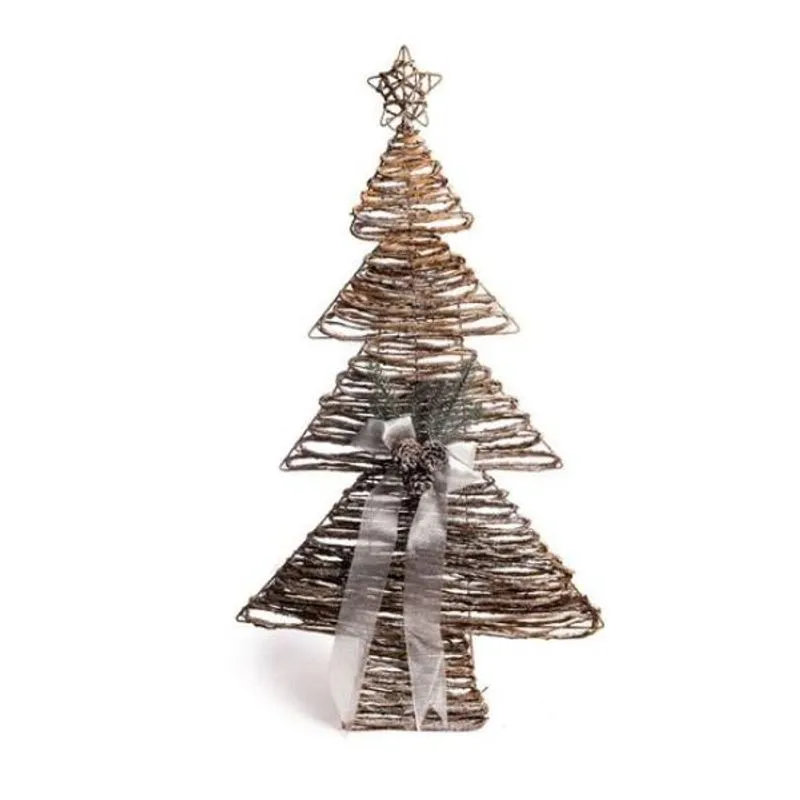 Árvore de Natal ComLaço e Estrela Natural Tamanho G (Chalé)